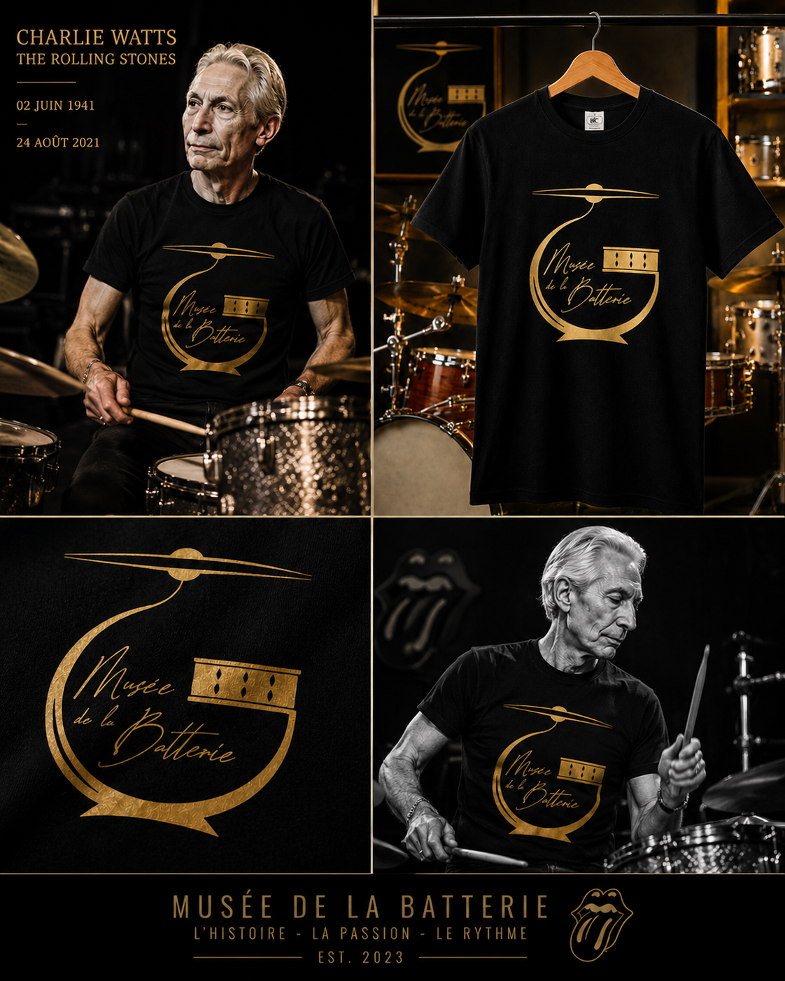 Tee-Shirt Grand Logo noir