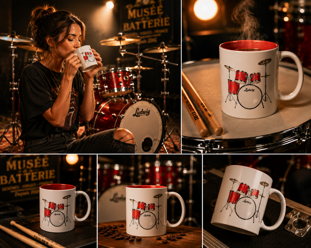 Mug "Ludwig" rouge